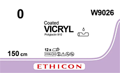 Vicryl W9026 USP 0 violet 1 x 150cm 12 stuks