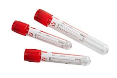 KRUUSE Blood Collection Tube, Plain, 2 ml, plastic, 100/pk