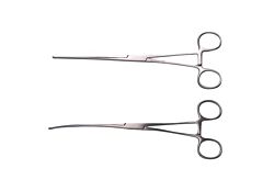 KRUUSE Intestinal forceps, curved, 23 cm, standard quality