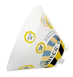 BUSTER Design Dog Collar 7,5 cm Under Construction, 10/pk