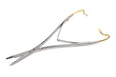 KRUUSE TC Gold Mathieu-Olsen Needle Holder, 20 cm / 7.9"