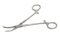 KRUUSE Kelly-Rankin Artery Forceps, 16 cm / 6.3", curved