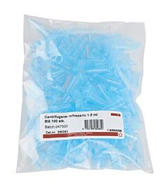 Centrifuge Micro buisjes 1.5 ml, Lithium heparin, 100 stuks