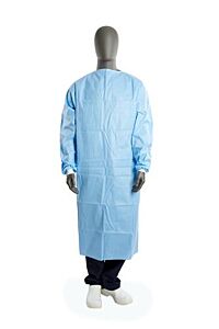 KRUTEX Premium Surgical Gown, blue, L=145 cm, XL, 25/pk