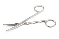 KRUUSE Mayo Scissors, 14 cm / 5.5", blunt/blunt, curved
