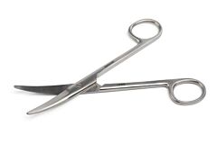 KRUUSE Mayo Scissors, 15 cm / 5.9", blunt/blunt, curved