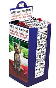 Dog Gone Smart Dirty Dog Doormat floor display, L, 27/pk