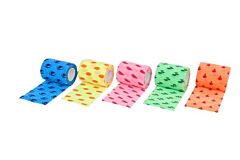 KRUUSE Fun-Flex Summer, assorted, 7.5 cm x 4.5 m, 10/pk