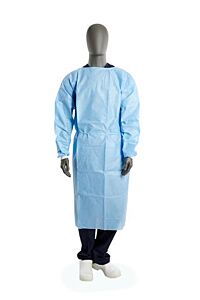 KRUTEX Basic Surgical Gown, L=110 cm, sterile, S, 50/pk