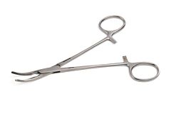 KRUUSE De Bakey-Mosquito Forceps, 15 cm / 5.9", curved