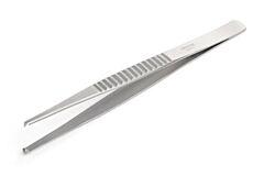 KRUUSE Treves Tissue Forceps, 18 cm / 7.1", 1x2 teeth