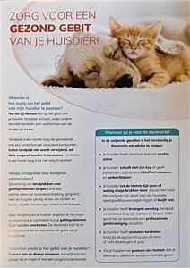 Tandenpoetsinstructie hond/kat 100 st