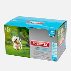 Advantix 100 / 500 > 4 - 10 kg 24 pip. Kliniekverpakking