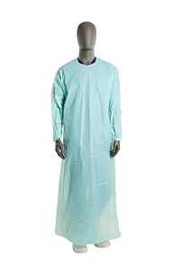 KRUTEX Obstetric Gown with conical sleeves, S, 25/pk