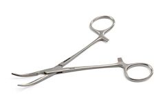 KRUUSE De Bakey-Crile Forceps, 14 cm / 5.5", curved
