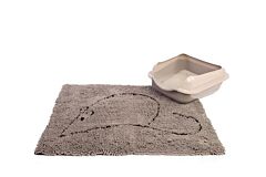 Dog Gone Smart Cat Litter Mat,  89 x 66 cm, L, grey