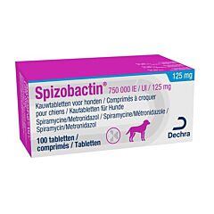 Spizobactin 750.000IE/125mg tabl. 10 x 10 st VERNIEUWD