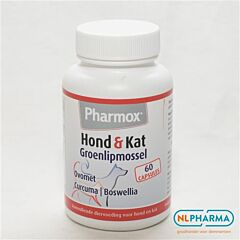 Pharmox Hond & Kat groenlipmossel 60 capsules