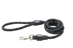 BUSTER Reflective Rope 180 cm Lead, Black, 13mm
