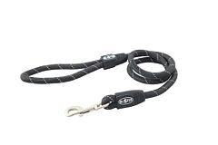 BUSTER Reflective Rope 120 cm Lead, Black, 13mm