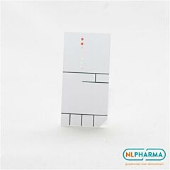 Apotheek mini kaartjes blanco wit 80 stuks