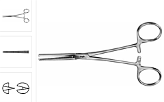 Arterieklem kocher 16 cm recht Aesculap