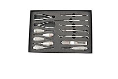KRUUSE Instrument Set, 14 Piece, stubby handle