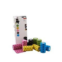 Kruuse Fun-flex Pet Bandages assorti 10cm 10 stuks