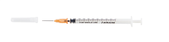 Spuit/naald KRUUSE 1 ml 25G x 5/8 (0,5x16mm) oranje 100 stuk