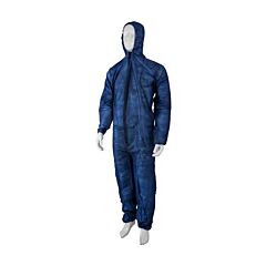 Bezoekersoverall disposable XL p.p. blauw 50 stuks UITVERKOP