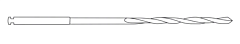 Botchirurgie boor Ø1,5 mm dentalschacht