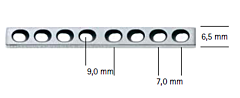 Botchirurgie plaat 45mm 6 gaten