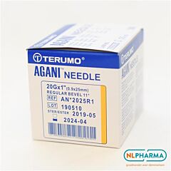 Naalden Terumo geel 20G 0,9x25 100 st