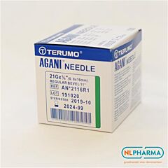 Naalden Terumo groen 21G 5/8 0,8x16 100 st