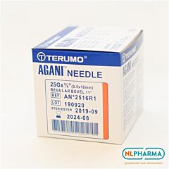 Naalden Terumo oranje 25G 5/8 0,5x16 100 st
