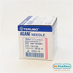 Naalden Terumo roze 18G 1½ 1,2x38 100 st