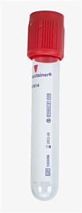 Vacutainer, Serum, glass tube, 5 ml, 100/pk