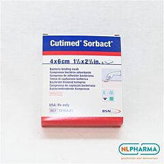 Cutimed sorbact 4 x 6 cm steriel 5 stuks