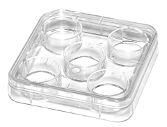 Embryo flushing 5 well culture dish with lid 4 stuks