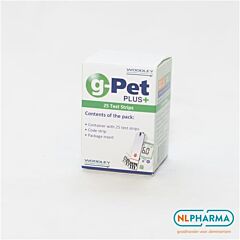 Glucosemeter g-pet plus strips 25 stuks