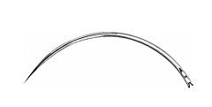 Hechtnaald 3/8 gebogen snijdend mt.8, 46mm per 12 stuks