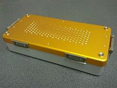 Instrumenten container mini 300 x 140 x 100 mm geel