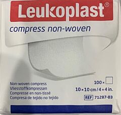 Leukoplast compress 10 x 10cm niet-steriel 4-laags 100 stuks