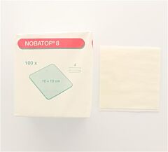 Kompres Nobatop 8 10 x 10 cm 4-laags niet-steriel 100 stuks