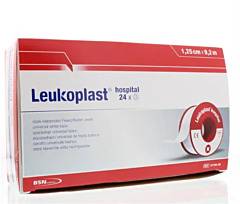 Leukoplast hospital 9,2 meter x 1,25 cm per rol wit