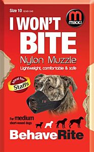 Muilkorf Mikki Nylon Hond maat 10