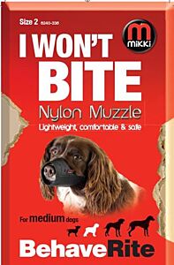 Muilkorf Mikki Nylon Hond maat 2
