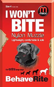 Muilkorf Mikki Nylon Hond maat 4