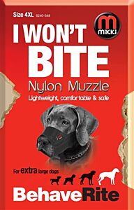 Muilkorf Mikki Nylon Hond maat XXXXL (4XL)