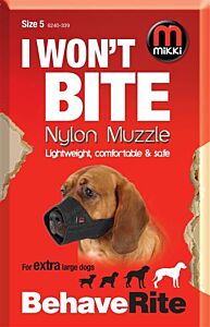 Muilkorf Mikki Nylon Hond maat 5